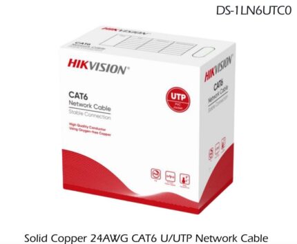Hikvision CAT6 U/UTP Network Cable (Solid Copper, 0.53mm 24AWG)